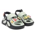 Kids Cartoon Character Sports Sandals Lightweight Soft Sole Slip-On Sandals with Adjustable Back Strap for Boys &amp; Girls