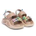 Kids Cartoon Character Sports Sandals Lightweight Soft Sole Slip-On Sandals with Adjustable Back Strap for Boys &amp; Girls