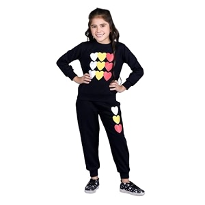 Kids Cartoon Print Sweatshirt and Joggers Set