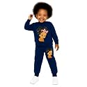 Kids Cartoon Print Sweatshirt and Joggers Set