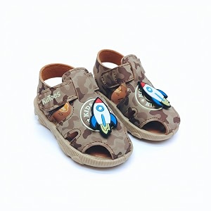 kids chu-chu sound musical first walking cozy sandals for baby boys and baby girls age 9-22 months