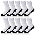 Kids Classics Crew Socks 10 Pairs Child Boy Girls Athletic Cotton Basic School Uniform Breathable Casual Sports Socks