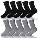 Kids Classics Crew Socks 10 Pairs Child Boy Girls Athletic Cotton Basic School Uniform Breathable Casual Sports Socks