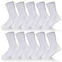 Kids Classics Crew Socks 10 Pairs Child Boy Girls Athletic Cotton Basic School Uniform Breathable Casual Sports Socks