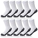Kids Classics Crew Socks 10 Pairs Child Boy Girls Athletic Cotton Basic School Uniform Breathable Casual Sports Socks
