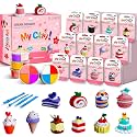 Kids Clay Air Dry Clay for Kids - Air Drying Modeling & Sculpting Kit,DIY 12 Box Food Dessert Cake Theme Arts & Crafts Clay Set,Ultra Soft Non-Sticky Bulk Party Favors & Party Crafts for Girls & Boys