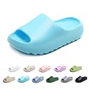 Kids Cloud Slides Slippers For Girls Boys,Pillow House Slippers Non-Slip Super Soft Quick Drying Shower Cushioned Slides Bathroom Thick Sole Sandals Indoor Outdoor Slippers