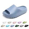 Kids Cloud Slides Slippers For Girls Boys,Pillow House Slippers Non-Slip Super Soft Quick Drying Shower Cushioned Slides Bathroom Thick Sole Sandals Indoor Outdoor Slippers