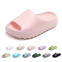 Kids Cloud Slides Slippers For Girls Boys,Pillow House Slippers Non-Slip Super Soft Quick Drying Shower Cushioned Slides Bathroom Thick Sole Sandals Indoor Outdoor Slippers