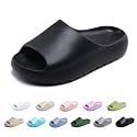 Kids Cloud Slides Slippers For Girls Boys,Pillow House Slippers Non-Slip Super Soft Quick Drying Shower Cushioned Slides Bathroom Thick Sole Sandals Indoor Outdoor Slippers