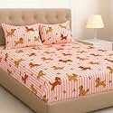 Kids Collection - Party Bedsheet | Soft Micro Bedding Set for Kids &amp; Toddlers | Cute Cartoon Print | Comfort &amp; Style for Everyday Use - Puppy Love