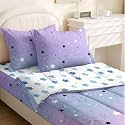 Kids Comforter SetZipper Bedding Twin for GirlsStar