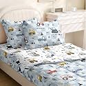 Kids Comforter SetZipper Bedding Twin for BoysConstruction