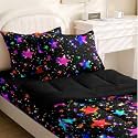 Kids Comforter SetZipper Bedding Twin for TeenStars