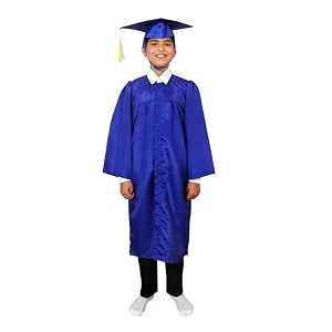 Kids Convocation Dress Graduation Gown and Cap