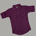 Kids Cotton Blend Half Sleeve Shirt Lightweight