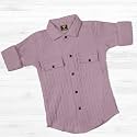 Kids Cotton Blend Half Sleeve Shirt Lightweight
