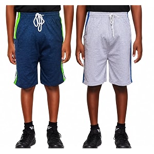 Kids Cotton Blend Shorts Pack of 2