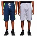 Kids Cotton Blend Shorts Pack of 2