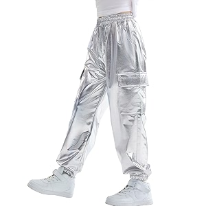 kids cotton jogger cargo pants for boys girls loose street hip hop dance