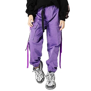 kids cotton jogger cargo pants for boys girls loose street hip hop dance