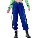 Kids Cotton Jogger Cargo Pants for Boy’s Girls’ Loose Street Hip Hop Dance