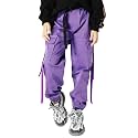Kids Cotton Jogger Cargo Pants for Boy’s Girls’ Loose Street Hip Hop Dance