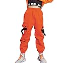 Kids Cotton Jogger Cargo Pants for Boy’s Girls’ Loose Street Hip Hop Dance