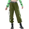 Kids Cotton Jogger Cargo Pants for Boy’s Girls’ Loose Street Hip Hop Dance