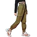 Kids Cotton Jogger Cargo Pants for Boy’s Girls’ Loose Street Hip Hop Dance