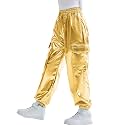 Kids Cotton Jogger Cargo Pants for Boy’s Girls’ Loose Street Hip Hop Dance