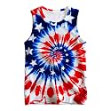 Kids Cute Animal Tie Dye Tank Tops Shirt Sleeveless Undershirt