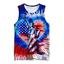 Kids Cute Animal Tie Dye Tank Tops Shirt Sleeveless Undershirt