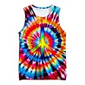 Kids Cute Animal Tie Dye Tank Tops Shirt Sleeveless Undershirt