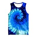 Kids Cute Animal Tie Dye Tank Tops Shirt Sleeveless Undershirt