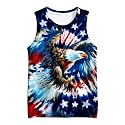Kids Cute Animal Tie Dye Tank Tops Shirt Sleeveless Undershirt