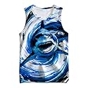 Kids Cute Animal Tie Dye Tank Tops Shirt Sleeveless Undershirt