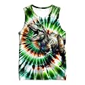 Kids Cute Animal Tie Dye Tank Tops Shirt Sleeveless Undershirt