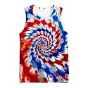 Kids Cute Animal Tie Dye Tank Tops Shirt Sleeveless Undershirt