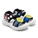 Kids Cute Cartoon Summer Sandals | Premium Anti-Slip Casual Footwear for Toddlers, Baby Boys & Girls | Lightweight EVA Soft Cushioned Sole Flat Shoes with Secure Adjustable Ankle Strap Button Closure for All-Day Outdoor P