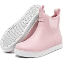 Kids Deck Boots,Waterproof Ankle Rain Boots for Boys and Girls Rubber Boots