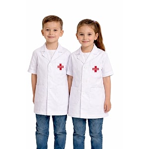 Kids Doctor Coat and Nurse Dress Set