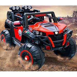 kids electric ride on car 4x4 battery operated toy vehicle with 6 months warranty red