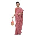 Kids Fancy Jari Tikli Work Ready to Wear Saree with Unstitched Blouse Piece, Designer Pre Draped Saree for Girls, Traditional Ethnic Outfit, ocassion Wear Saree for Wedding, Festival &amp; Events