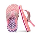Kids Flip Flops with Adjustable Back Strap Glitter EVA Thong Sandals