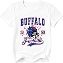 Kids Football Shirt Game Day Graphic Tee Boys Girls Short Sleeve Sports Top