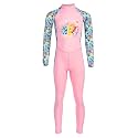 Kids Full Body Swimsuit One piece Long Sleeve Wetsuit Skin Rash Guard Sun Protection Diving Skin Sunsuit Swimwear for Girls Boys S Size