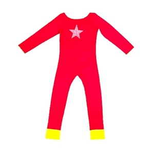 kids full body unitard for girls and boys  nylon spandex one piece outfit  flexible dancewear costume for gymnastics ballet yoga training activities  red