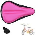 Kids Gel Bike Seat Cushion Cover for Boys Girls with Water&Dust Cover