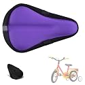 Kids Gel Bike Seat Cushion Cover for Boys Girls with Water&Dust Cover